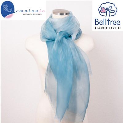 ふるさと納税 川俣町 川俣シルクオーガンジーストール 纏ふと、 ビオラ