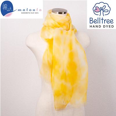 ふるさと納税 川俣町 川俣シルクオーガンジーストール 纏ふと、 槐と茜