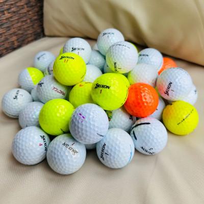 ふるさと納税 武蔵村山市 ロストボール50個 洗浄検品済み スリクソンゼットスター/ゼットスターXV年代、カラー品質混合