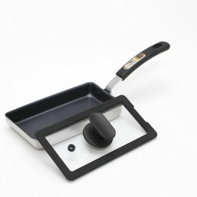 ふるさと納税 藤井寺市 卵1ケで厚焼玉子が出来るガス〜IH対応ステンレス玉子焼スリム型&amp;専用シリコンカバー(フタ付)