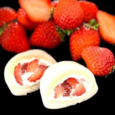 ふるさと納税 高石市 [4個|白あん&amp;ホイップ入り]いちご大福(いちごソース) フルーツ専門店の人気商品