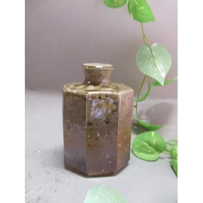 ふるさと納税 甲賀市 [信楽焼]面取りカット花入れ nha-039