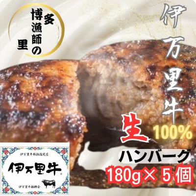ふるさと納税 伊万里市 [伊万里牛使用]ジューシー冷凍生ハンバーグ180g×5個(伊万里市)