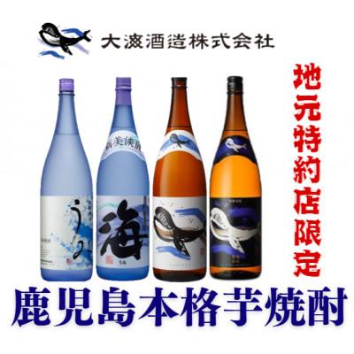 ふるさと納税 鹿屋市 [地元特約店限定]鹿児島の代表酒造・大海酒造 芋焼酎各種飲み比べセット1,800ml×4本 2858