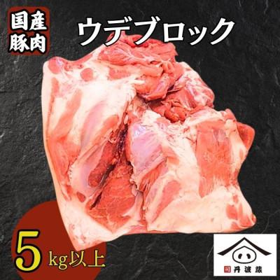 ふるさと納税 丹波篠山市 国産豚肉ウデブロック5kg