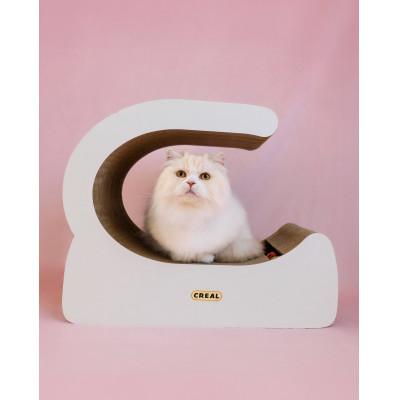 ふるさと納税 常滑市 猫の爪とぎ　ステージベッド【白】_3