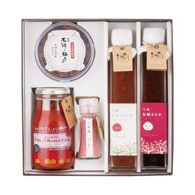 ふるさと納税 田辺市 新うめ三昧セット(梅干、ドレッシング、うめ旨やきたれ、うめ塩、パスタソース)[isg032-1]