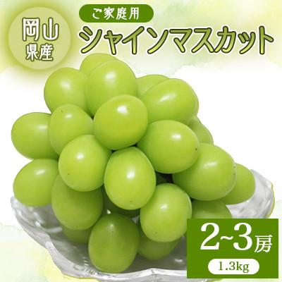 ふるさと納税 早島町 2026年先行予約 シャインマスカット[ご家庭用]1.3キロ