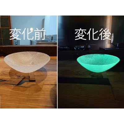 ふるさと納税 多治見市 [暗闇に輝く、卓上の新たな魔法]ルミナスシリーズ ボウル(小) グリーン