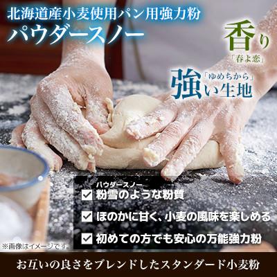 ふるさと納税 室蘭市 北海道産 「春よ恋」「ゆめちから」ブレンド小麦粉 パウダースノー(パン用強力粉)10kg |  | 02
