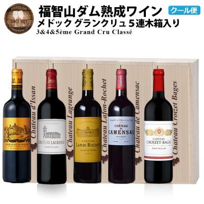ふるさと納税 直方市 福智山ダム熟成 Medoc 高級赤ワイン 5本詰め合わせセット