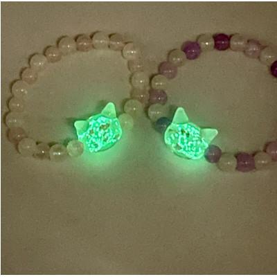 ふるさと納税 奈良市 光る猫玉とアメジストのブレスレット(キッズサイズ)_3