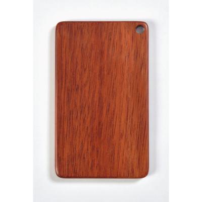 ふるさと納税 東川町 木製ICカードケース(窓なし) &lt;樹種:サッチーネ 赤&gt;[0092-004-03]