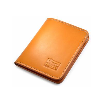 ふるさと納税 松茂町 VanNuys マネークリップ的胸ポケットに入る薄型 コンパクトウォレット(キャメル)