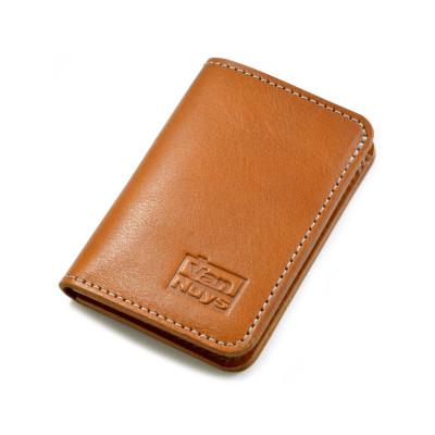 ふるさと納税 松茂町 VanNuys 紙幣とカードが入る最小サイズウォレット(ビンテージキャメル)
