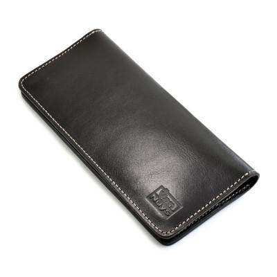 ふるさと納税 松茂町 VanNuys カード8枚と紙幣収納のロングウォレット スリムタイプ(ビンテージブラック)