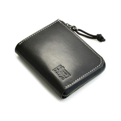 ふるさと納税 松茂町 VanNuys 手の平サイズのオールインワン L型ファスナーウォレット(ビンテージブラック)