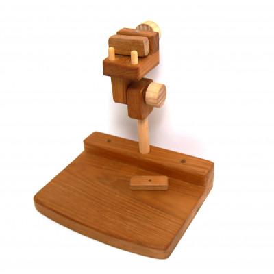 ふるさと納税 猪名川町 刺繍丸枠スタンド(オークモデルC)[丸ハンドル&amp;グリップ2種付属]※丸枠は付属しません