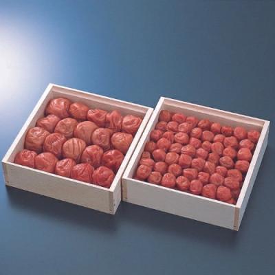 ふるさと納税 田辺市 女松梅干セット(木箱入り) 大梅380g 小梅350g 塩分約14%[mrs027]