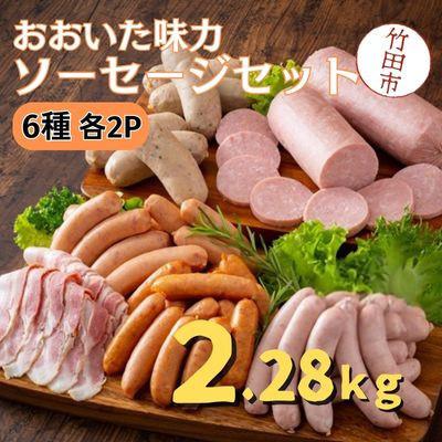 ふるさと納税 竹田市 大分県産 おおいた味力 ソーセージセット 計2.28