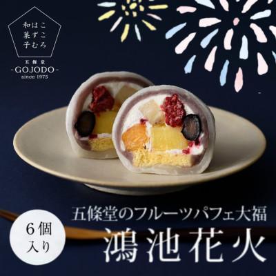ふるさと納税 東大阪市 《6個入り》五條堂(GOJODO)のフルーツパフェ大福「鴻池花火」　ーこころはずむ和菓子ー | 