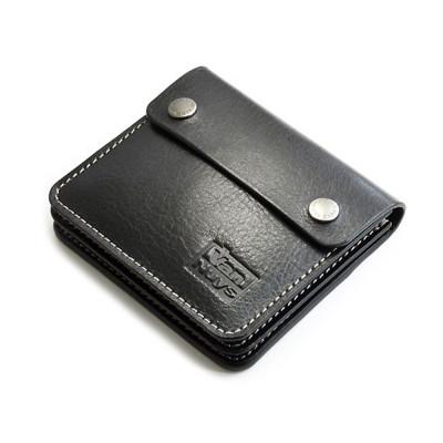 ふるさと納税 松茂町 VanNuys 大きく開く3部屋構造のワイドオープンウォレット ワイドサイズ(ビンテージブラック)