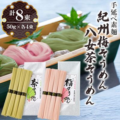 ふるさと納税 南島原市 島原手延べ素麺 紀州梅・八女茶セット