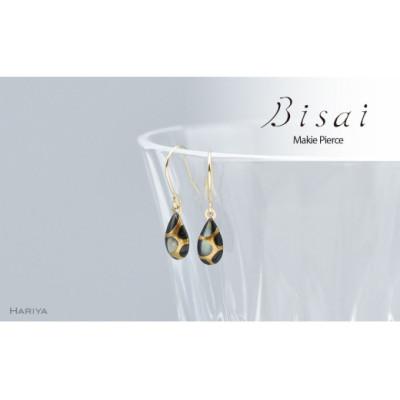 ふるさと納税 加賀市 ピアス Filo[しずく・黒]