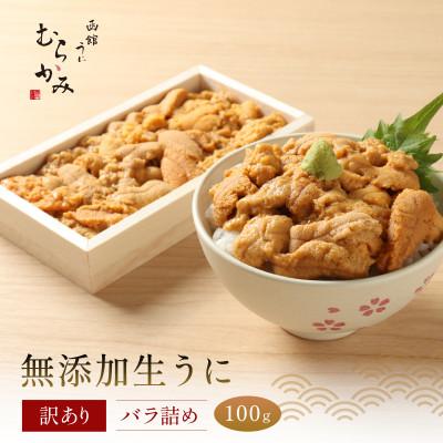 ふるさと納税 北斗市 「うにむらかみ」無添加生うに 訳ありバラ詰め 100g