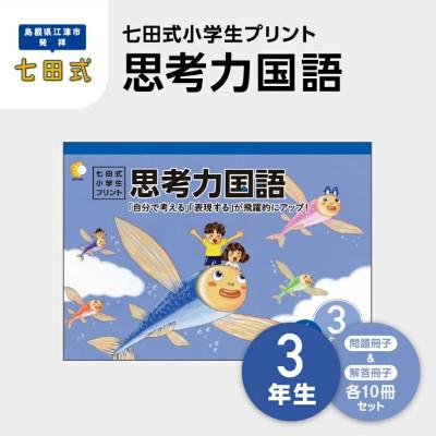 ふるさと納税 江津市 七田式小学生プリント 思考力国語 3年生