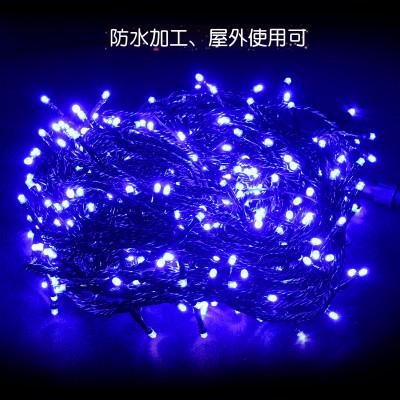 ふるさと納税 貝塚市 LEDイルミネーション 30m 500球 8パターン点灯 連結可能 (ブルー) N-LD55-B