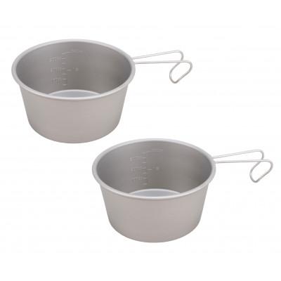 ふるさと納税 燕市 チタンシェラカップ480ml × 2個 [アウトドア食器 キャンプ用食器]