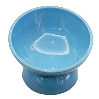 ふるさと納税 奈良市 陶器製 短頭犬用食器 ミント(ブルー) CHOB3_536151 10-094