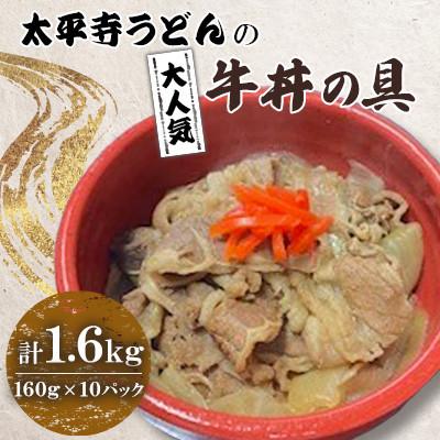 ふるさと納税 高鍋町 太平寺うどんの大人気牛丼の具 計1.6kg(160g×10個)