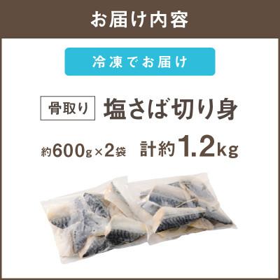 ふるさと納税 飯塚市 【訳あり】骨取り 塩さば切り身  脂ののったノルウェーサバ 便利サイズの切身! 1.2kg(飯塚市) |  | 03