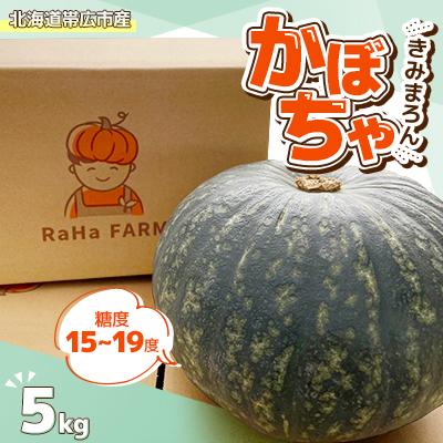 ふるさと納税 帯広市 北海道帯広市産　かぼちゃ「きみまろん」5kg　糖度15〜19度 | 