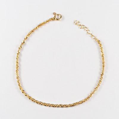 ふるさと納税 山梨県 【山梨県】【ジュエリー】K18 shiny rope/シャイニーロープ ブレスレットの画像