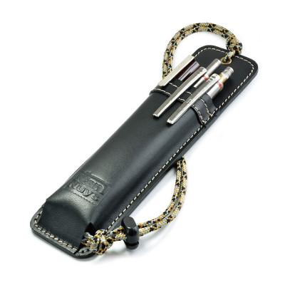 ふるさと納税 松茂町 VanNuys バッグに吊るすペンホルダー( 牛ぬめ革製 ブラック )