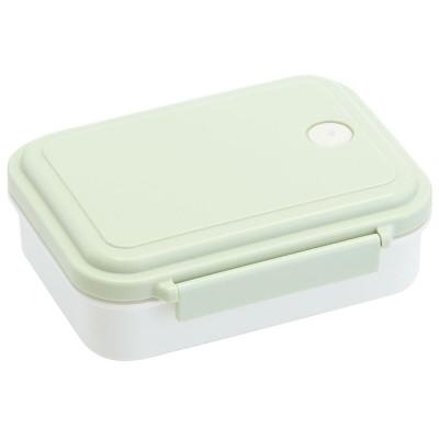ふるさと納税 奈良市 スチーム式ランチボックス (中容器容量:500ml) くすみグリーン 5-063 657122