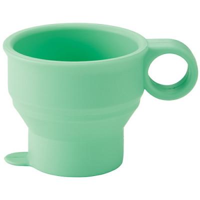 ふるさと納税 奈良市 シリコーン製携帯ミニコップ 120ml ミントグリーン 3-016 KSL1 388934