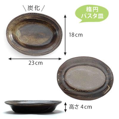 ふるさと納税 益子町 益子焼 丸と楕円のパスタ皿セット : Yahoo