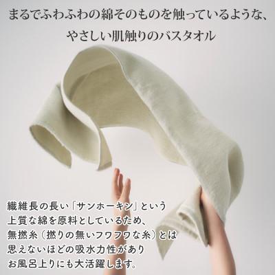 ふるさと納税 今治市 (今治タオル)ほわほわサンホーキン大判バスタオル 1枚 ブルー【ID05370BT1B】の画像
