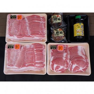 ふるさと納税 鹿屋市 鹿児島黒豚 しゃぶしゃぶ 焼豚 セット [和田養豚] 51028