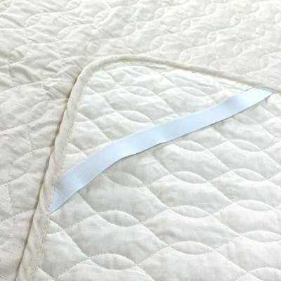 ふるさと納税 泉大津市 丸洗いOK 麻(リネン)混 敷きパッド シングル 中