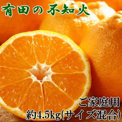 ふるさと納税 すさみ町 [濃厚]有田の不知火約4.5kgご家庭用向け(サイズ混合)[すさみ町]