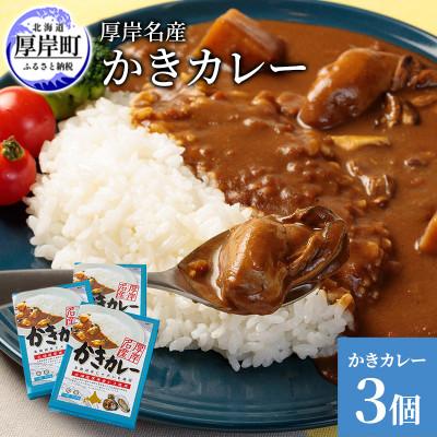 ふるさと納税 厚岸町 厚岸名産 かきカレー&lt;中辛&gt; 200g×3個