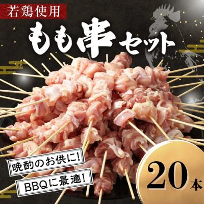 ふるさと納税 高鍋町 若鶏もも串セット 20本入り