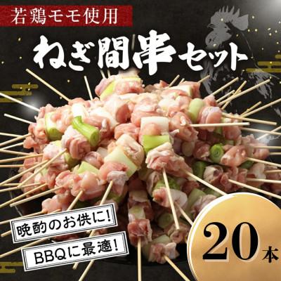 ふるさと納税 高鍋町 若鶏モモねぎ間串セット 20本入り
