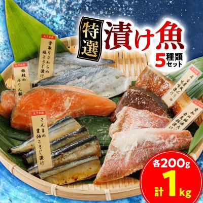 ふるさと納税 豊川市 特選漬け魚5種類セット計1kg