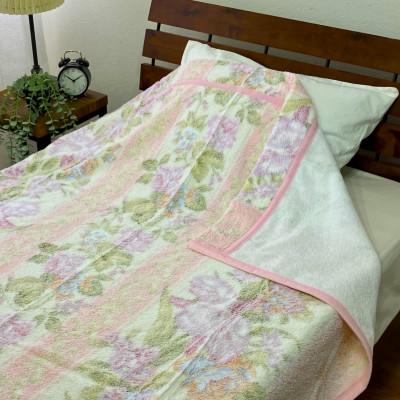 ふるさと納税 泉大津市 泉大津産 先白FBZ タオルケット シングル 140×200cm (ピンク)